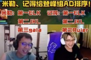 米勒 记得给巅峰组的AD排名！记住：Elk、JKL、Ruler 排名不分先后